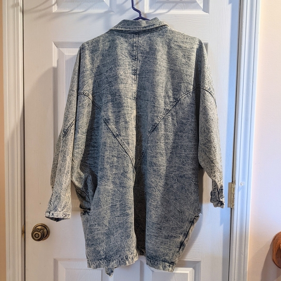 EUC VTG Pado CA Oversized Acid Wash Denim Jacket - Picture 3 of 9